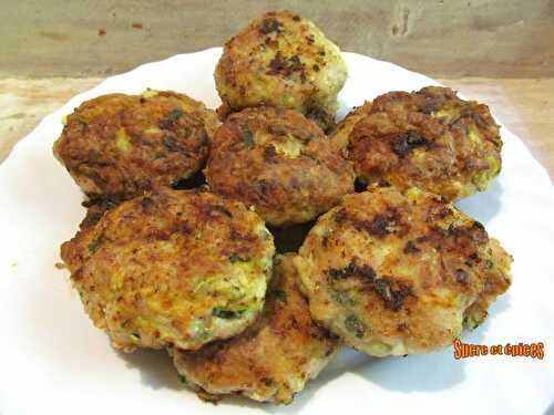 Croquettes de viande aux courgettes