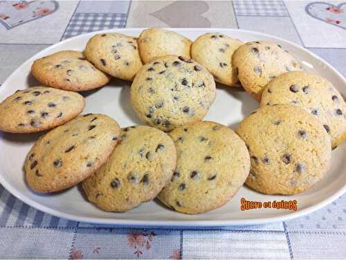 Cookies aux pépites de chocolat à la poudre d'amandes - Recette en vidéo