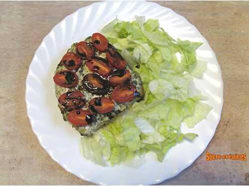 Tartines chaudes fromage, épinards, tomates