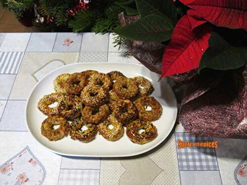 Mini couronnes salées de Noël