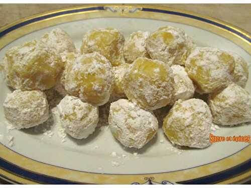 Truffes au chocolat blanc et au citron