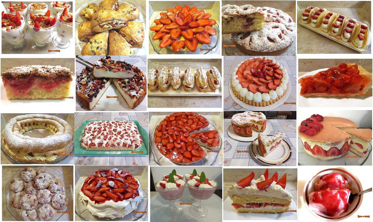 Desserts aux fraises - plus de 35 recettes