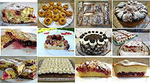 Desserts aux cerises ou griottes - plus de 15 recettes