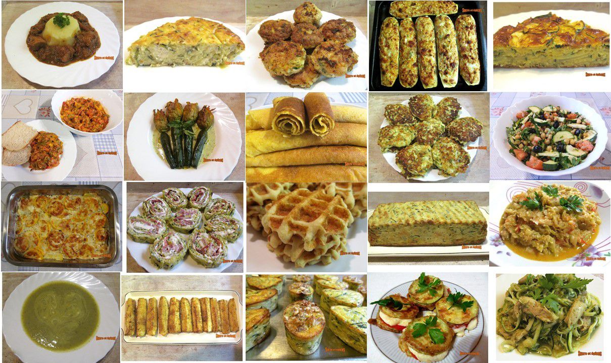 Recettes aux courgettes - plus de 55 recettes