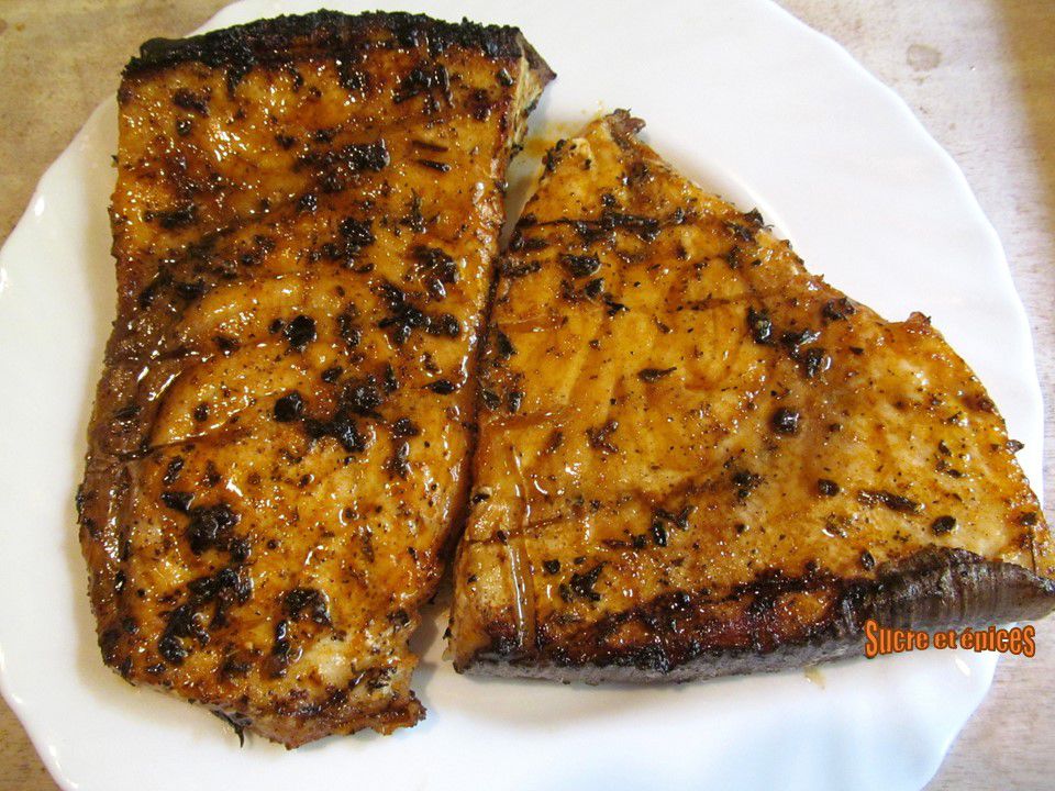 Steaks d'espadon grillés au paprika