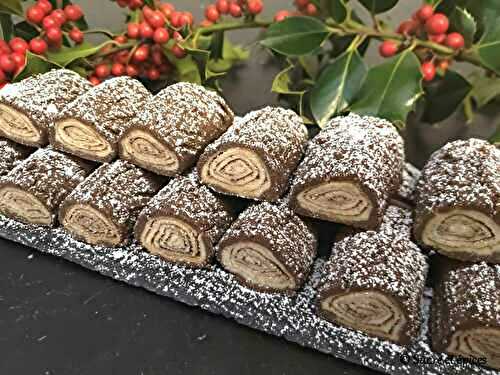 Biscuits mini-bûches de Noël - Recette en vidéo