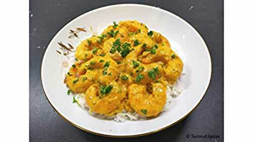 Curry de crevettes - recette facile et rapide