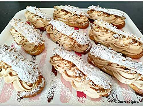 Eclairs à la chantilly pralinée - Recette en vidéo