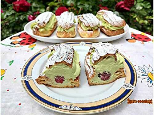 Eclairs framboise pistache - Recette en vidéo