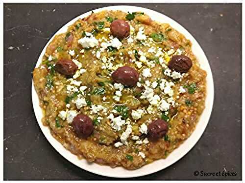 Salade grecque d'aubergines - Melitzanosalata - Recette en vidéo