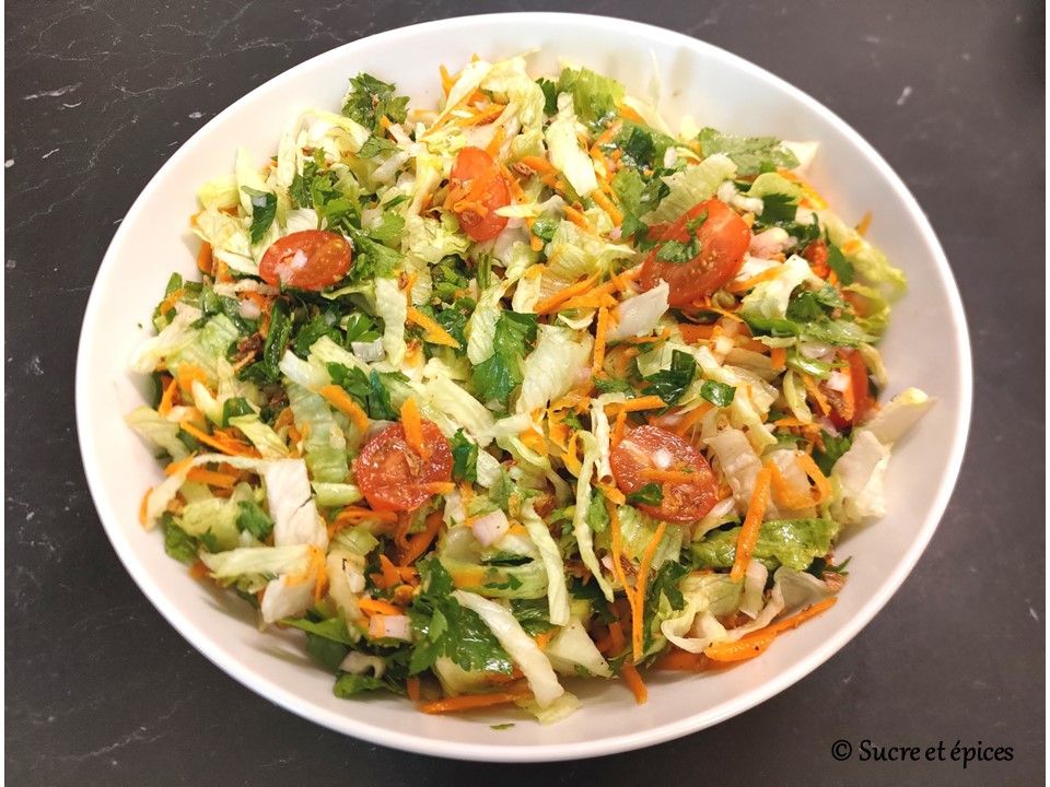 Salade légère de légumes - Recette en vidéo
