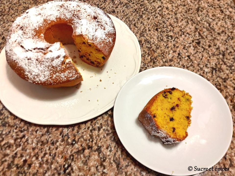 Gâteau au potiron et aux pépites de chocolat