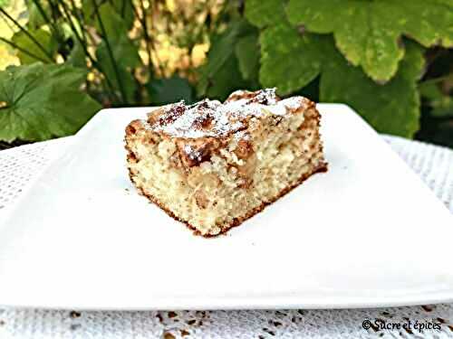 Gâteau moelleux pommes cannelle