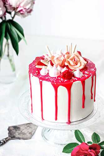 Layer Cake vanille fraise
