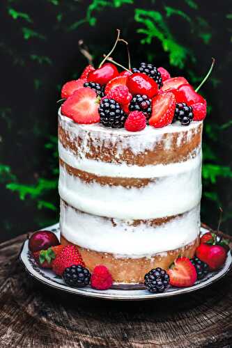 Naked Cake aux fruits rouges