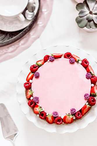 Tarte mousse de Framboises et Fraises