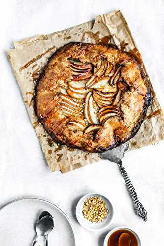 Tarte rustique aux pommes et poires