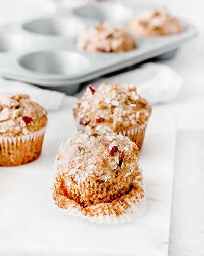 Muffins banane et flocons d'avoine