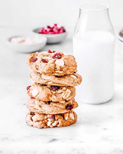 Cookies chocolat blanc cranberries