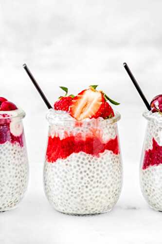 Chia pudding aux fraises