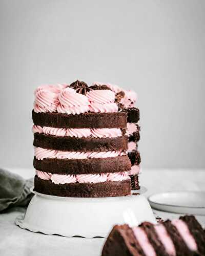 Naked cake au chocolat