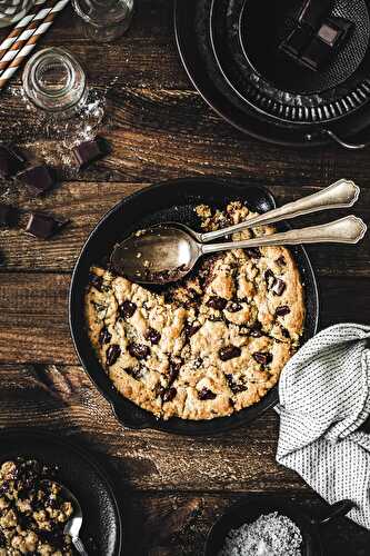 Cookie géant à la poêle