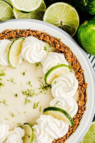 Key lime pie la tarte au citron vert