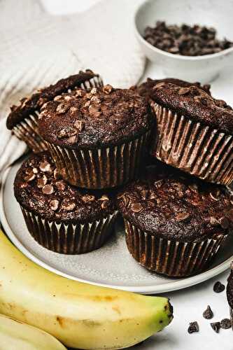Muffins banane chocolat
