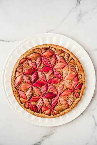 Tarte Rhubarbe amande