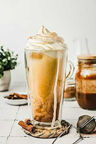 Iced pumpkin spice latte