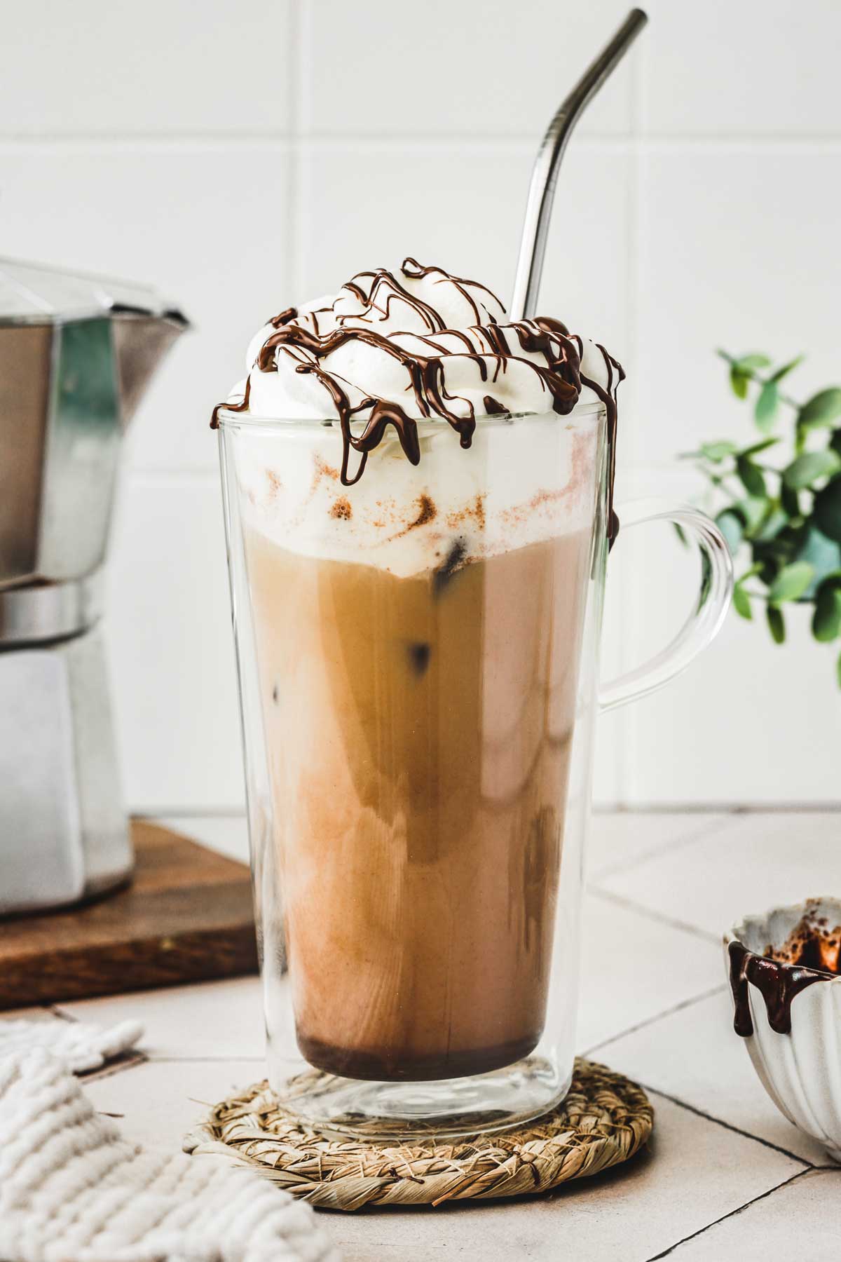 Mocha latte glacé