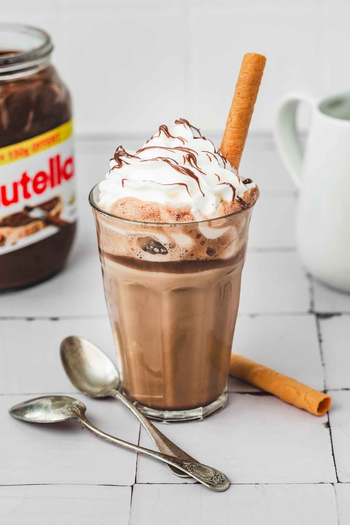 Café latte au Nutella