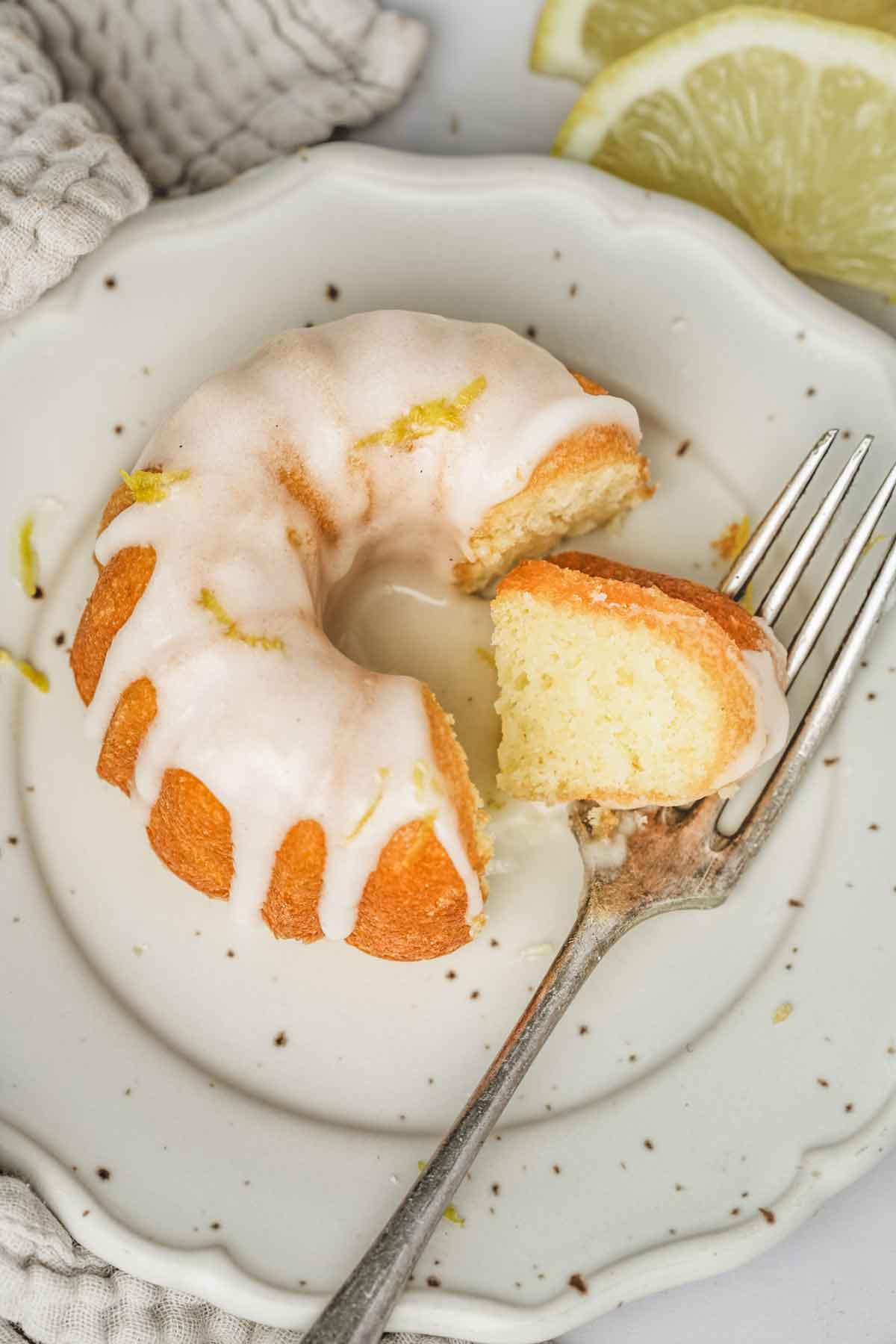 Mini Bundt Cake au Citron