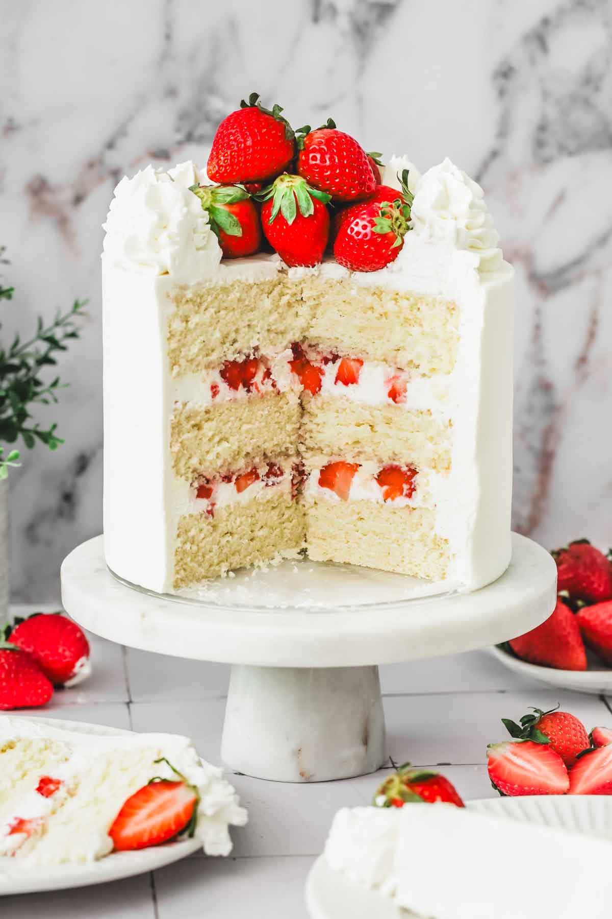 Gâteau Fraise Mascarpone