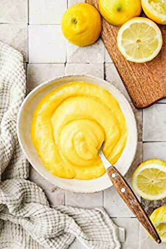 Crème au Citron (Jaunes d'Oeufs)