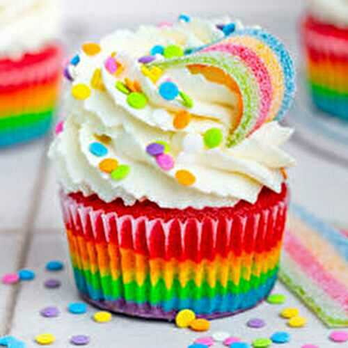 Rainbow Cupcakes