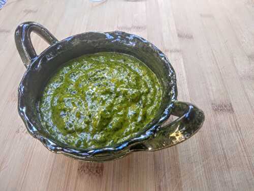 Ma fameuse sauce verte à la coriandre…