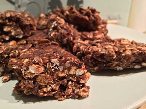 Barres Granola crues au Chocolat