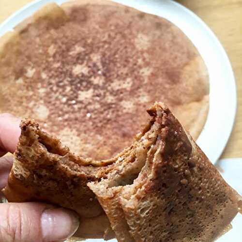 Crêpes végétales sans gluten a la noisette