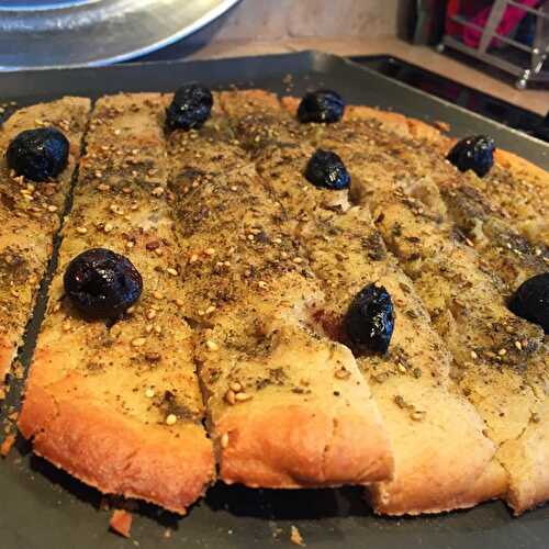 Focaccia au Zaatar sans gluten