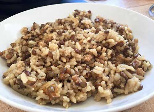 Riz aux lentilles et soja au Rice Cooker