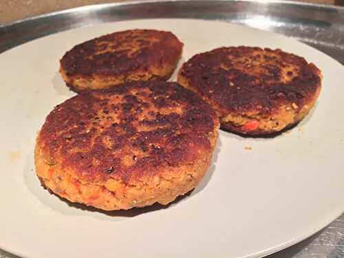 Steaks Lentilles Corail poivron