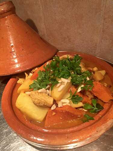 Tajine au soja et à la citrouille