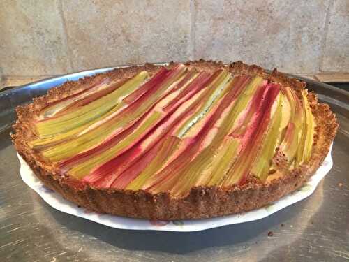 Tarte à la Rhubarbe Végétale et sans gluten