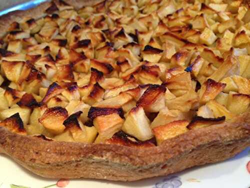 Tarte Pommes raisins sans lactose et sans oeufs