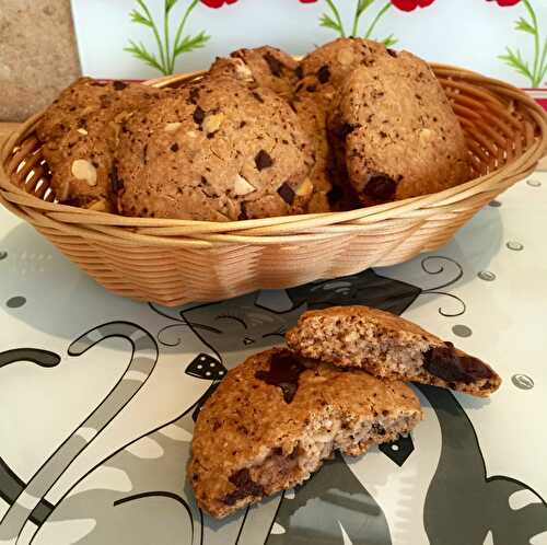 Vegan Cookies pépites chocolat & amandes effilées (sans gluten) - Tambouille & Délices