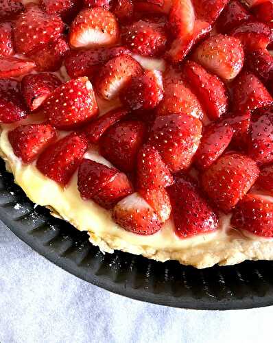 Tarte aux fraises Healthy (Sans MG et faible en sucre)