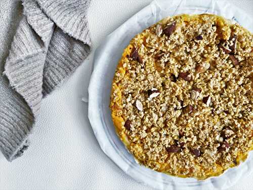 Crumble Pumpkin Pie & Nuts Healthy