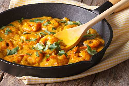 Curry de crevettes au lait de coco Healthy