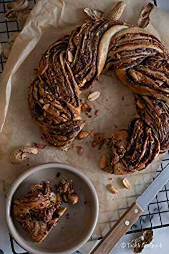 Babka chocolat praliné cacahuètes